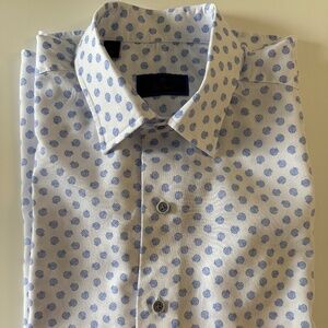 Men's David Donahue Short Sleeve Sport Shirt